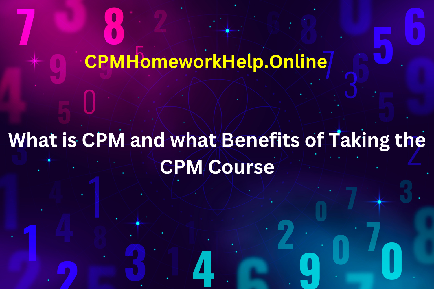 what is cpm and benefits of taking cpm course